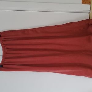 Women size small red bohemian hippie style long quality skirt never been worn